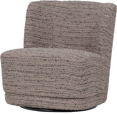 Woood atty draaifauteuil - grove melange - beige - 75x74x65