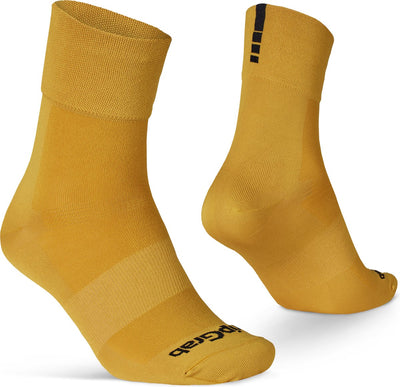 Gripgrab - lightweight sl performance zomer fietssokken 1 paar coolmax wielersport sokken regular cut - mosterd geel - unisex
