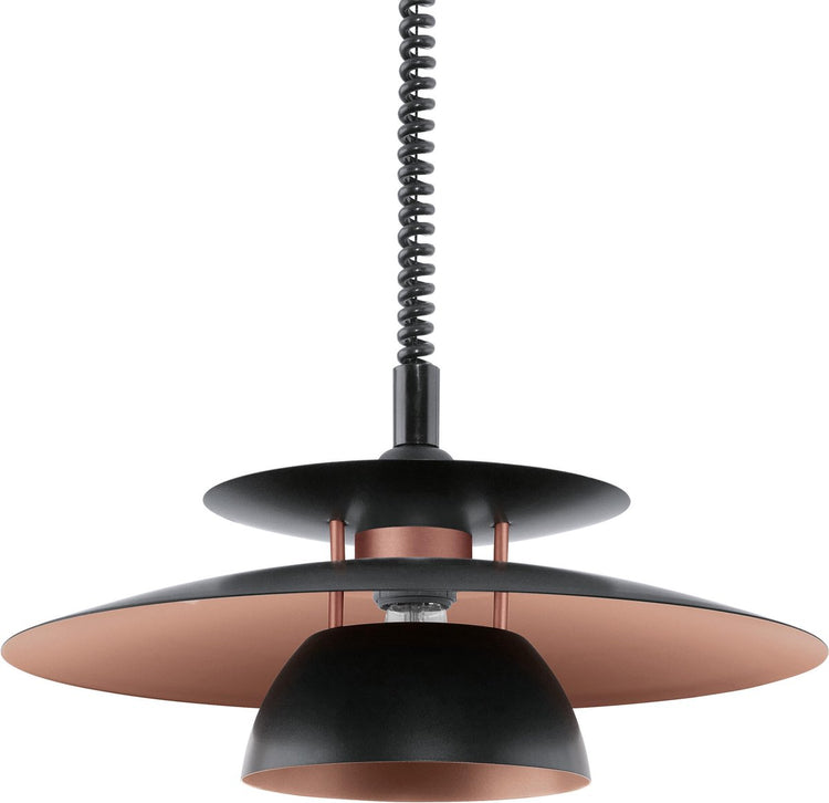 Eglo brenda hanglamp - e27 - ø 43 cm - zwart koper