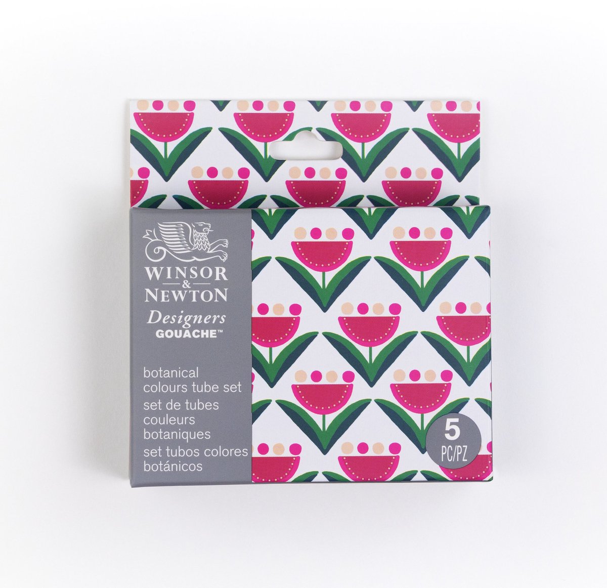 Winsor newton 0690183 designer gouache botanical set 5x14ml – hoogwaardige gouache voor bloemen- en botanische illustraties