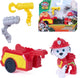 Paw patrol - de dino film - marshall dino-gereedschapsset, actiefiguur van 6,3 cm met koppelbare reddingstrailer en 2 verwisselbare gereedschappen