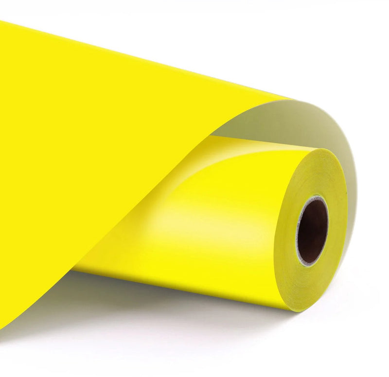 Loklik • permanent zelfklevend vinyl mat lemon yellow 30,5x180cm