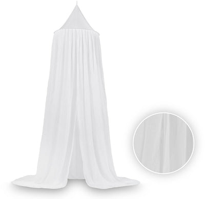Jollein - baby klamboe vintage (wit) - katoen - polyester - baby sluier, bed hemeltje - 245cm