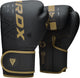 Rdx sports f6 kara bokshandschoenen - boxing gloves - training - vechtsporthandschoenen - boksen - goud - mat - 12 oz