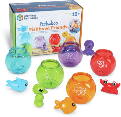 Learning resources peekaboo leerset vissenkom vriendjes - vanaf 18 maanden