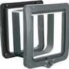 Trixie 4-weg kattenluik xl met tunnel grijs
