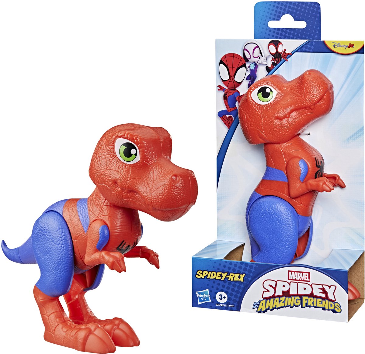 Marvel spidey and his amazing friends supersized spidey rex speelfiguur