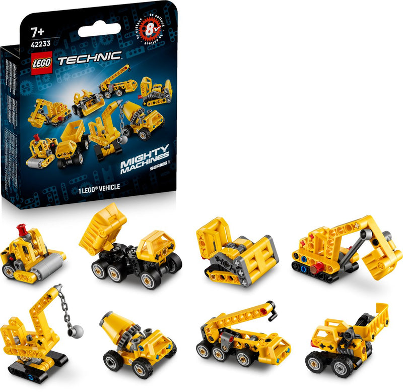 Lego ® technic machtige machines - verrassingsdoosje met bouwspeelgoed - voertuigen om te verzamelen - 42233
