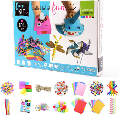 Vaessen creative knutselpakket - voor kinderen - 500 onderdelen