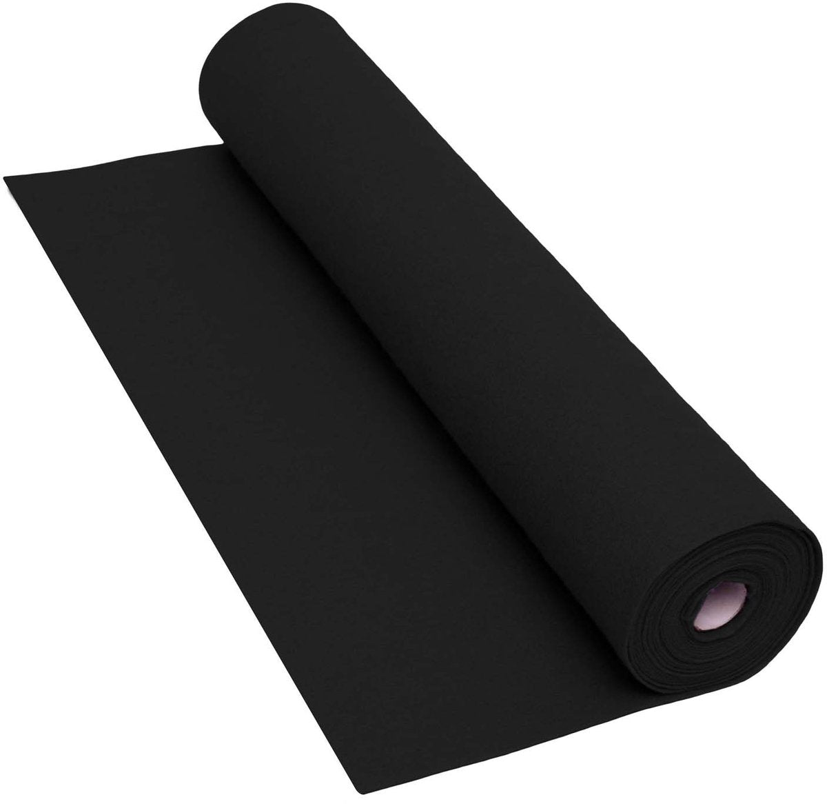 Colorations zwarte viltrol knutselmateriaal 160 gsm 5 meter x 45 cm.