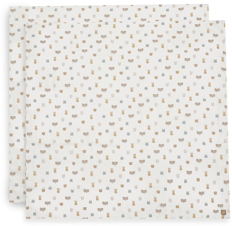 Jollein hydrofiele doek large 115x115cm jollies (2pack)