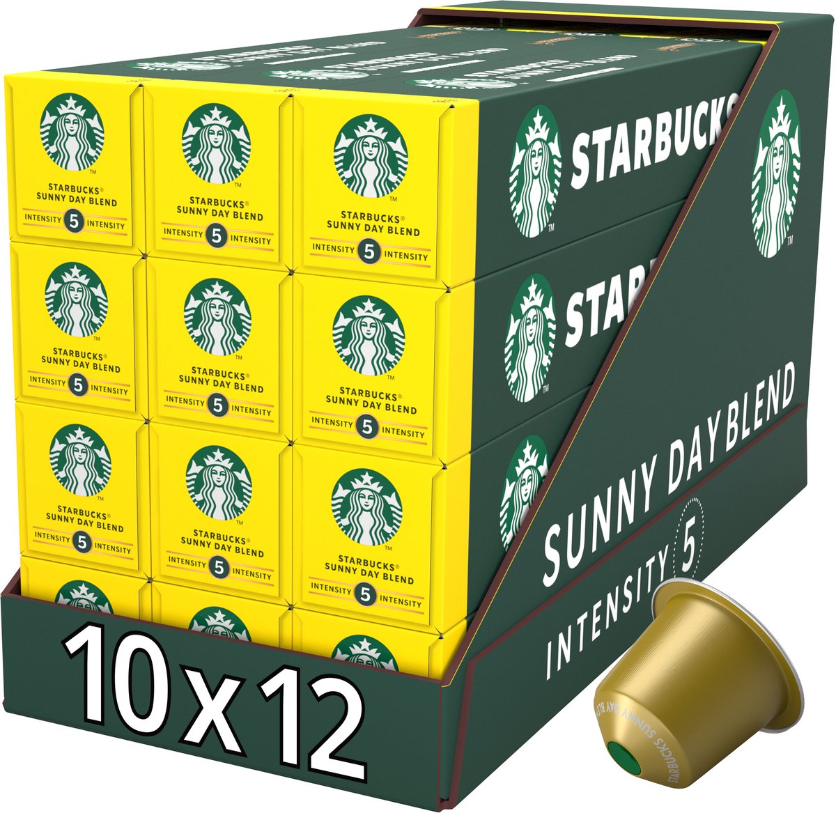 Starbucks by nespresso capsules sunny day blend - 10 koffiecups x 12 doosjes