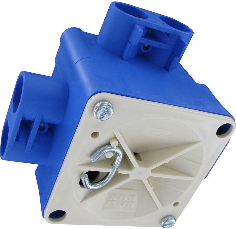 Busch-jaeger abb - centraaldoos - hafobox - 55mm - 5 8inch - incl. deksel - blauw