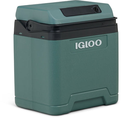 Igloo e27 koelbox - 27l - ac- en dc-aansluitingen - 20°c onder de omgevingstemperatuur - eco - groen