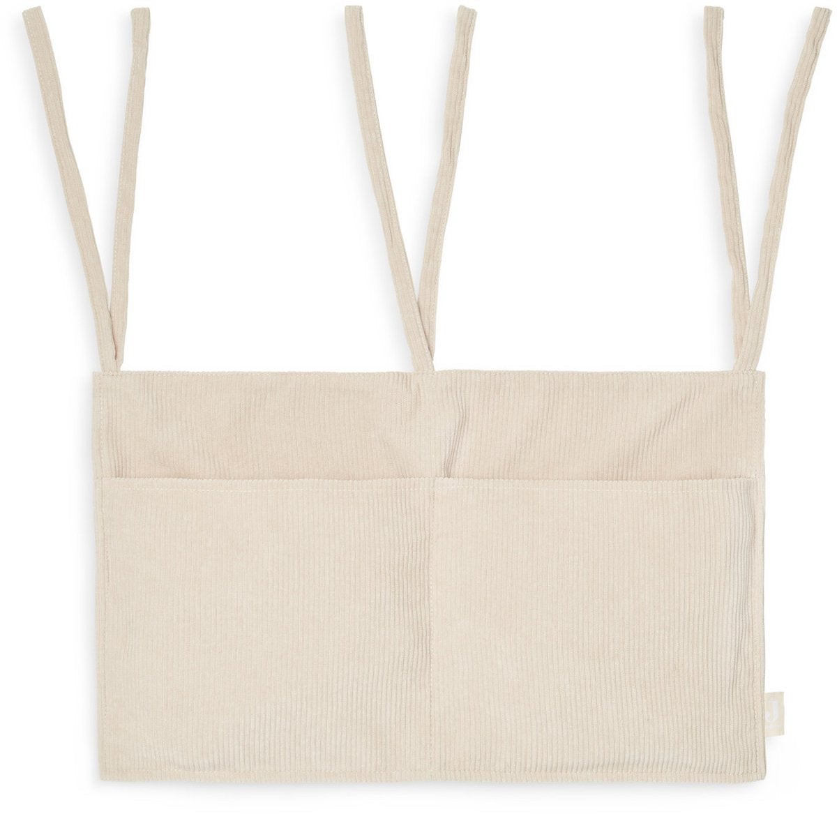 Jollein - boxopbergzak (corduroy - nougat) - boxzak, opbergzak, speelgoedzak