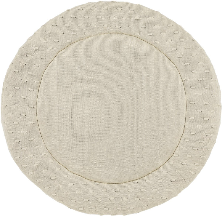 Meyco baby knots boxkleed rond - ⌀95cm - soft sand