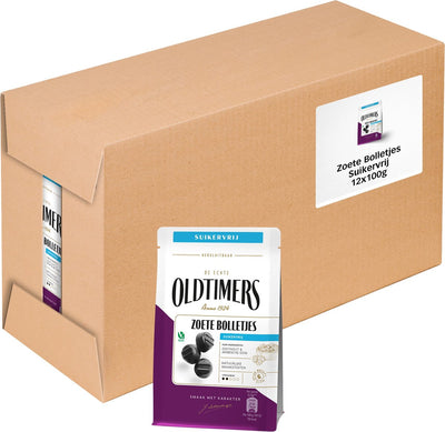 Oldtimers zoete bolletjes suikervrij zakje (12x100gr)