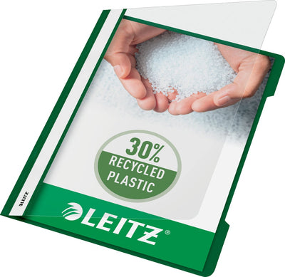 Leitz snelhechter a4 - 30% pre-consumer gerecycled plastic - 25 stuks - groen