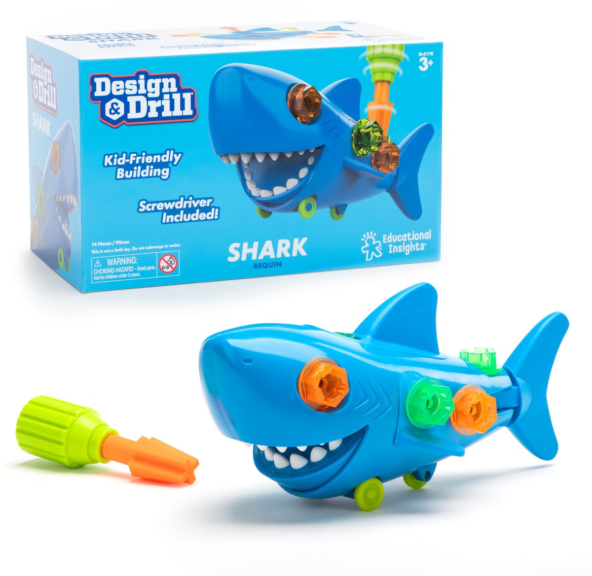 Learning resources speelgoed design drill shark techniekset. - 3+