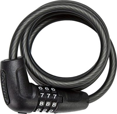 Abus coil cable lock star 4508c schwarz 150cm