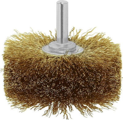 Bosch - houtstructuurborstel voor boormachines - gegolfde draad, vermessingd, 80 mm 80 mm, 0,2 mm, 4000 o.p.m.