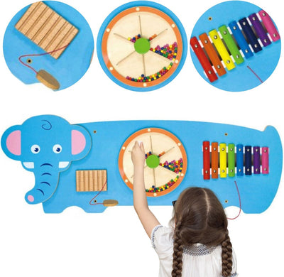 Vigatoys viga toys - wandspeelbord - olifant