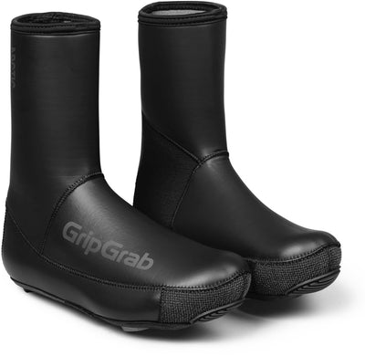 Gripgrab - arctic 2 waterproof strenge winter neopreen wielren overschoenen waterdicht met fleecevoering - zwart - unisex - maat xl (44 45)