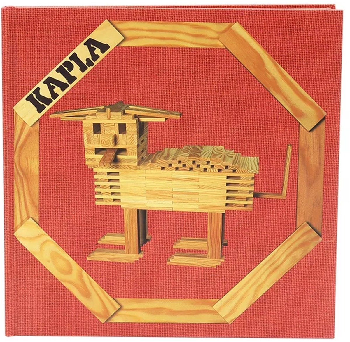 Kapla - kleur - constructiespeelgoed - rood - voorbeeldboek