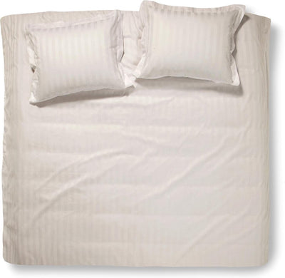 Damai linea dekbedovertrek - tweepersoons - 200x200 220 cm - ivory