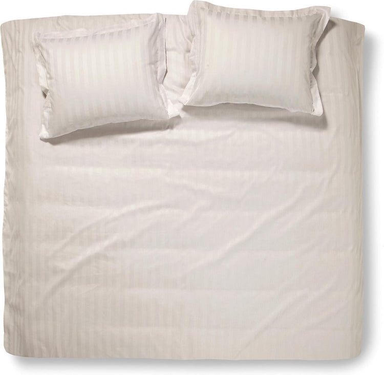 Damai linea dekbedovertrek - tweepersoons - 200x200 220 cm - ivory