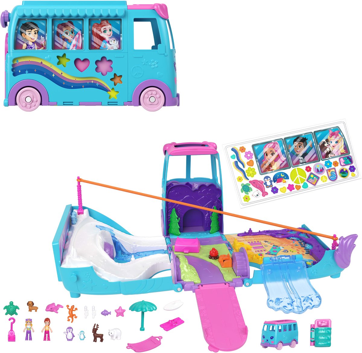 Polly pocket pet mobile adventure speelset