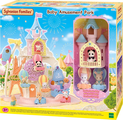 Sylvanian families 5537 baby pretpark- schommelschip- raket- reuzenrad- kasteel- 3 babyfiguren