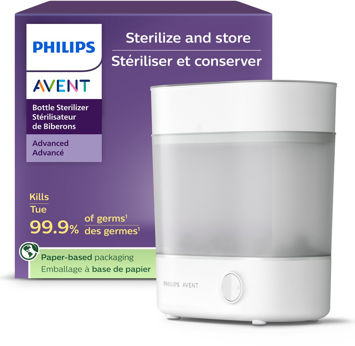 Philips avent flessen sterilisator - 6 flessen - snel en effectief reinigen - scf291 00