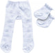 Heless poppenmaillot en sokken polyester wit zilver 35-45 cm