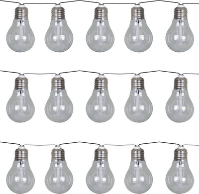Luxform - solar lichtsnoer met 15 led lampjes - corfu- feestverlichting - werkend op zonne-energie