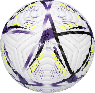 Avento voetbal - star-blazer - paars geel - maat 5 - ⌀ ca. 22 cm