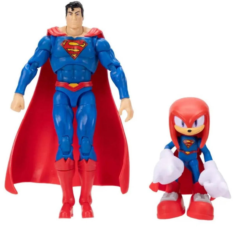 Jakks sonic dc knuckles als superman – 6 en 13 cm – multipack