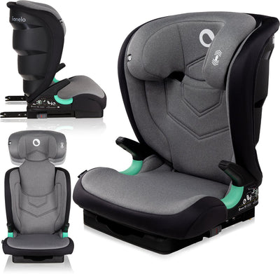 Lionelo neal premium autostoel 100-150 cm – isofix – verstelbare hoofdsteun (14 posities) – ventilatiesysteem – zijbescherming – i-size goedgekeurd – wasbare bekleding – groeit mee tot 12 jaar – inclusief kinderkaart