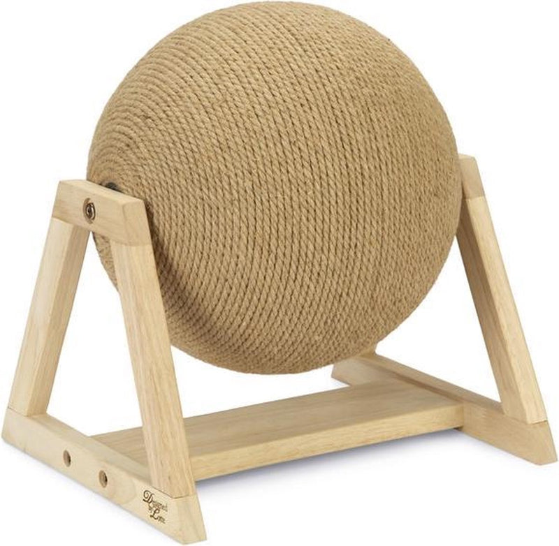 Designed by lotte xem krabbol - krabpaal - op voet - hout - 34x30x35,5 cm