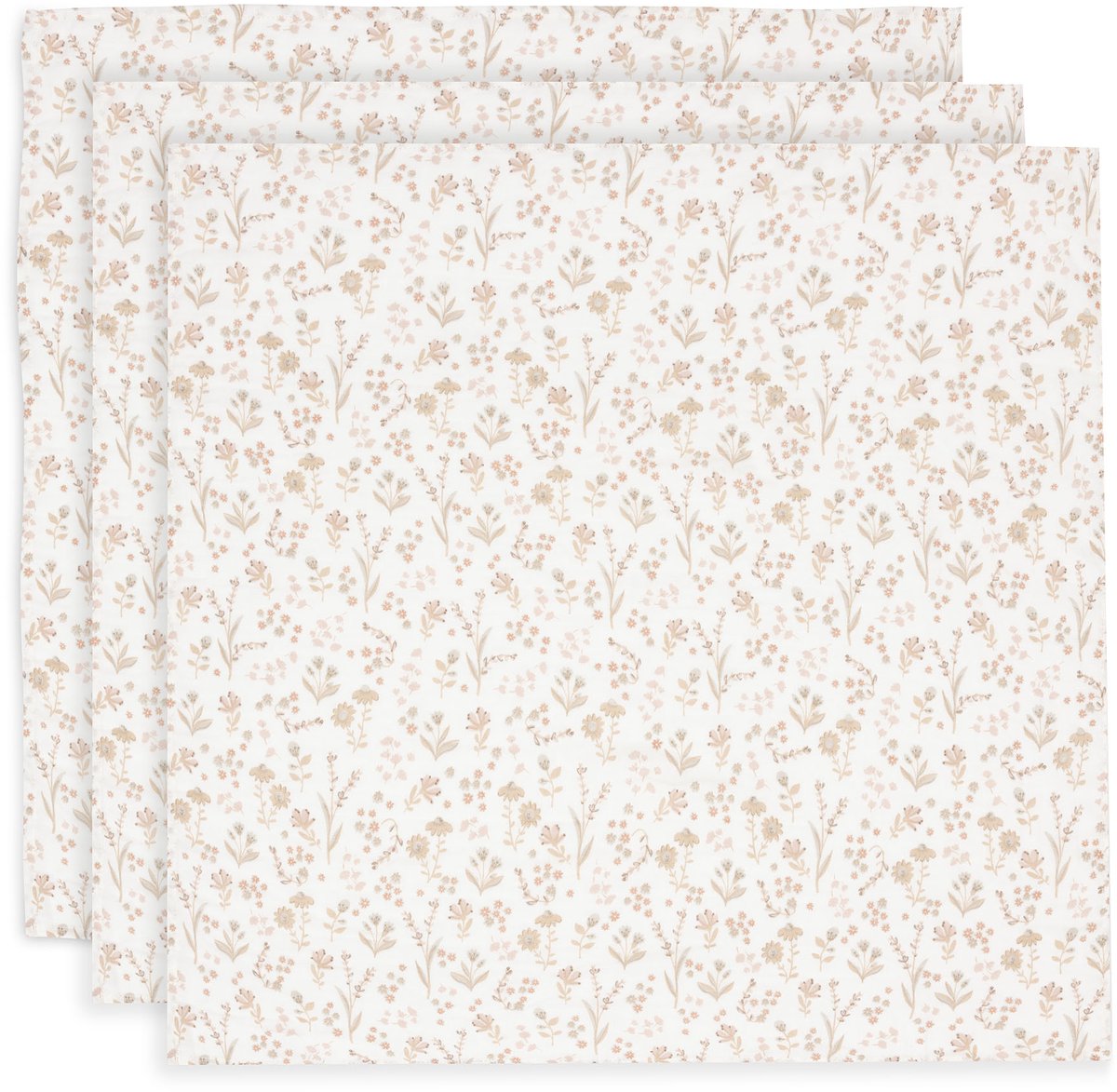 Jollein hydrofiele doek small 70x70cm bloomy (3pack)