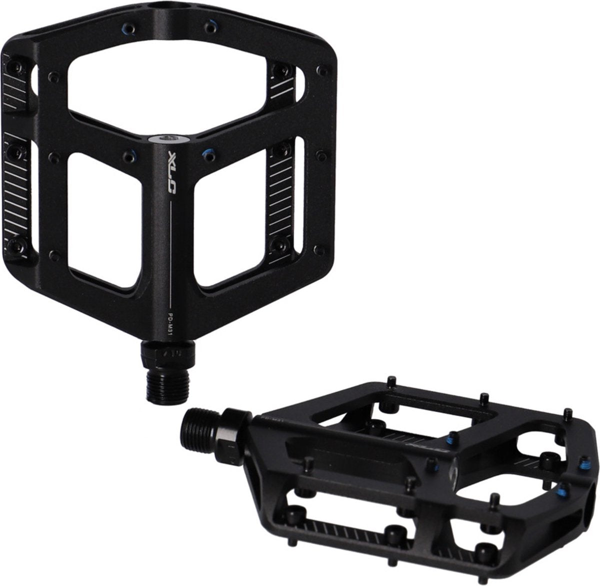 Xlc platform pd-m31 fietspedalen - atb - aluminium - zwart