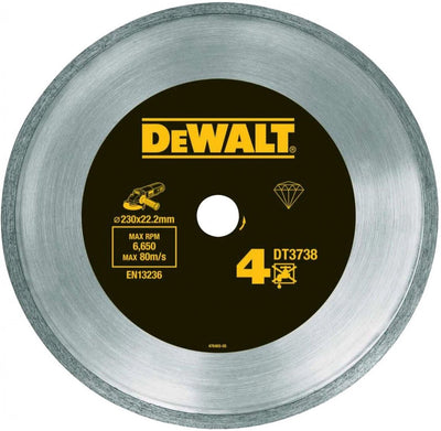 Dewalt dt3738-xj - diamantzaagblad - 230mm - precies snijden - hoge precisie