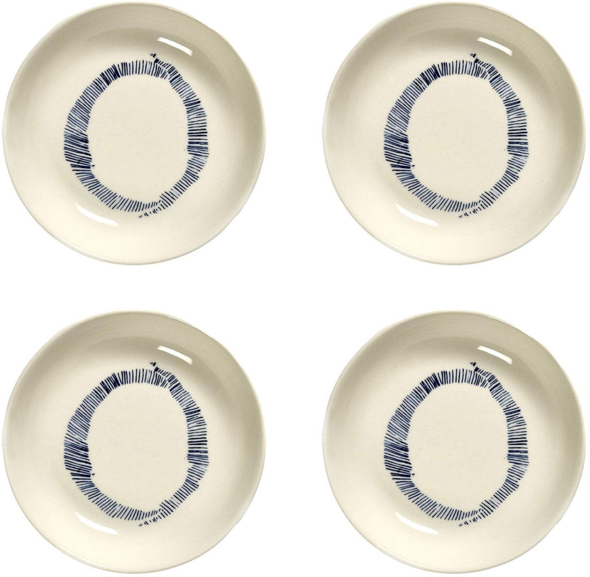 Serax - ottolenghi feast - schaaltje s - wit blauw - 11 ø - 4 stuks