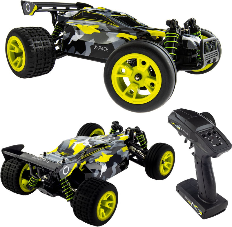 Overmax x-pace - bestuurbare auto - 2 accu’s - 30 km u - 4x4 - 1:18 - bereik 100m - onafhankelijke vering - led’s - offroad rc auto volwassenen kinderen - afstandsbestuurbare auto voor buiten