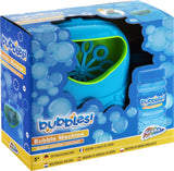 Grafix bubble machine - draagbare bellenblaasmachine voor kinderen met bubble solution inbegrepen - honderden bubbels in verschillende maten en vormen - geschikt voor 5 jaar en ouder - perfect voor feestjes en buitenplezier - afbeelding 1