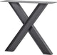 Woood tablo industrial x-poot 1 stuks - metaal - zwart - 72x79x10