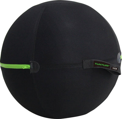 Tunturi fitnessbal hoes - fitnessbal - hoes - 75cm - met groene rits