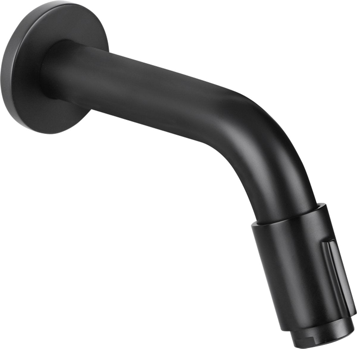 Differnz muurkraan - koud water - wastafelkraan - 11 cm - mat zwart