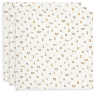 Jollein hydrofiele doek small - 70x70cm - jollies - 3 stuks