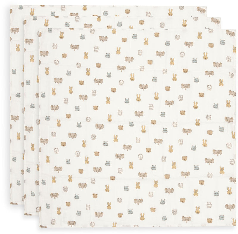 Jollein hydrofiele doek small 70x70cm jollies (3pack)